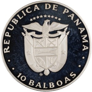 Panama 1982, srebrna moneta o nominale 10 balboów, Rok Dziecka