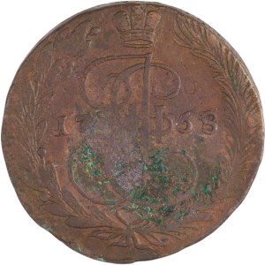 Russia 1768 EM 5 Kopeks 8/7 Overdate