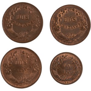 Lotto di monete del Perù (4 pezzi)