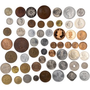 World Mixed Lot 1809-1985 Brazil, India, Ireland Etc. (50 Pieces)