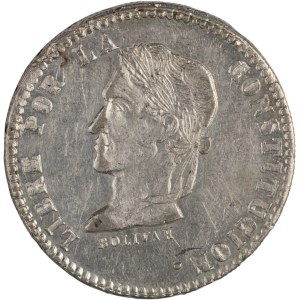 Bolivia 1859 FJ Silver 4 Soles