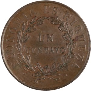 Cile 1851 1 centavo