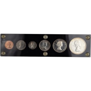 Kanada 1959 – Sada mincí v kvalite „Proof Like“ v plastovom obale