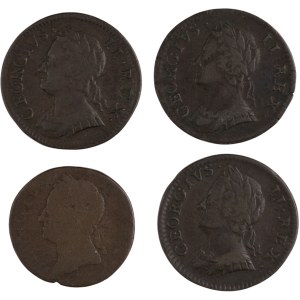 Ireland 1749-54 1/2 Penny (4 Pieces)