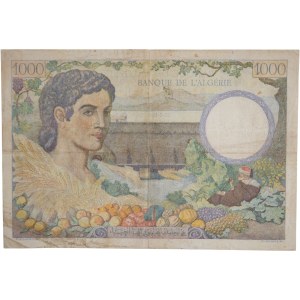 Algeria 1941 1000 Francs Banknote