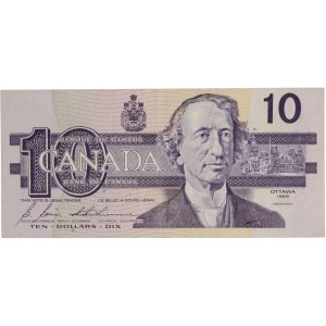 Bank of Canada 1989 $10 Banknote Unique Serial Note