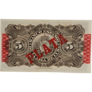 Kuba 1896 – 5-Pesos-Banknote
