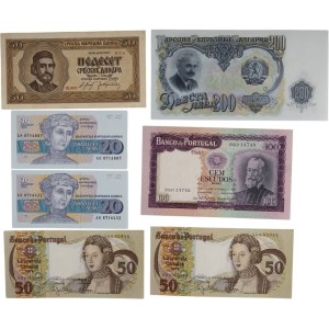 Foreign Banknote Lot Portugal, Yugoslavia Etc. (7 Pieces)