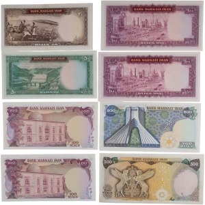 Zestaw banknotów irańskich (8 sztuk)