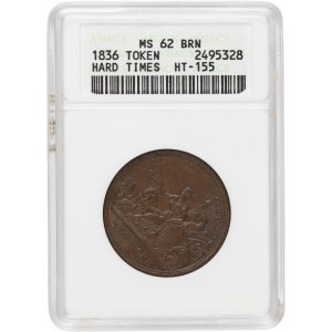 United States 1836 Hard Times Token