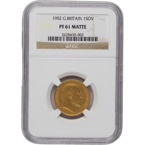 Great Britain 1902 Gold 1 Sovereign Matte