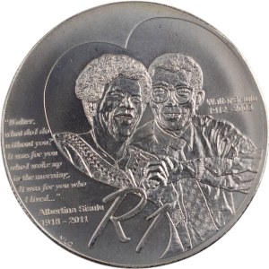 South Africa 2012 Silver 1 Rand Walter and Albertina Sisulu