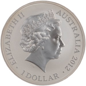 Australia 2012 $1 Silver 1 oz Kangaroo with F15 Privy