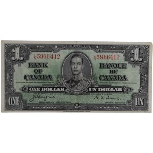 Bank of Canada 1937 $1 Banknote Coyne-Towers L/N BC-21d