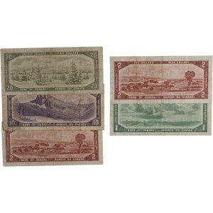Bank of Canada 1954 Replacement Banknotes (5 Pieces)