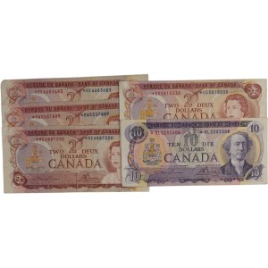 Bank of Canada Lot of Replacement Banknotes (5 pieces)