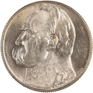 Poland 1934 Silver 5 Złotych Józef Piłsudski - Rifle Corps Eagle