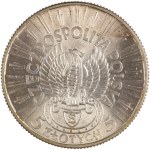 Poland 1934 Silver 5 Złotych Józef Piłsudski - Rifle Corps Eagle