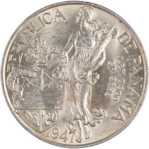Panama 1947 Silver 1 Balboa
