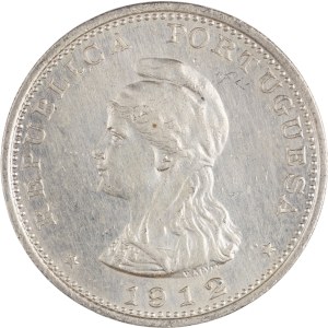 India Portuguese 1912/1 Silver Rupia