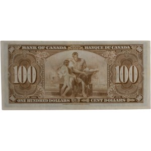 Bank of Canada 1937 $100 Banknote Gordon-Towers B/J BC-27b