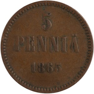 Finland 1865 5 Pennia