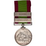 Great Britain Afghanistan Medal Kabul Charasia Clasps 72nd Highlanders