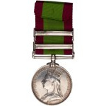 Great Britain Afghanistan Medal Kabul Charasia Clasps 72nd Highlanders