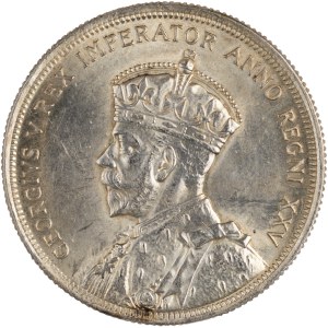 Dollar d'argent canadien de 1935, ligne d'eau courte