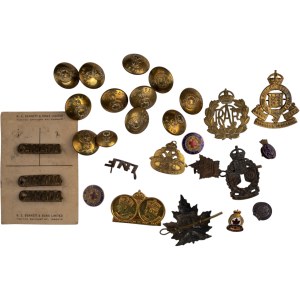 Canada Badge & Button Lot. - 204 Toronto Battalion