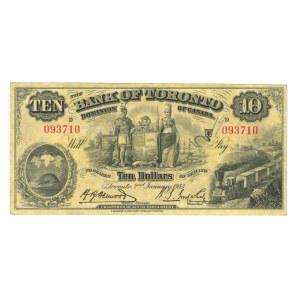 Canada 1935 The Bank of Toronto $10 Banknote 715-24-12