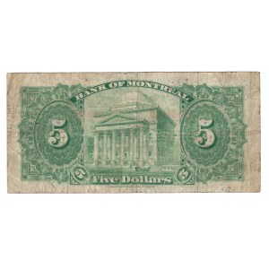 Canada 1935 Bank of Montreal $5 Banknote 505-60-02