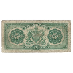 Canada 1927 The Royal Bank of Canada $5 Banknote 630-14-04