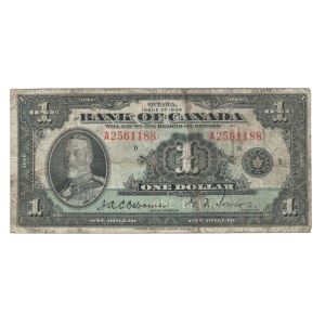 Canada 1935 Banconota da 1 dollaro della Banca del Canada BC-2