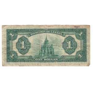 Canada 1923 The Dominion of Canada $1 Banknote Blue Seal DC-25h