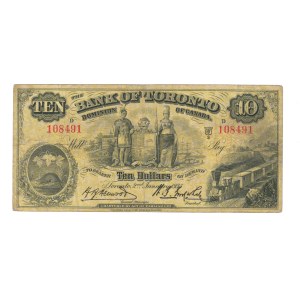 Canada 1935 The Bank of Toronto $10 Banknote 715-24-12