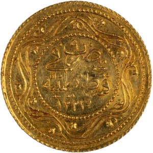 Turkey 1816 AH1223 Year 9 Gold 2 Rumi Altin