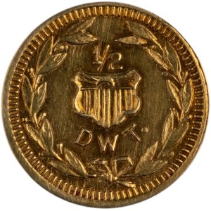 United States 1909 Gold 1/2 DWT Token Alaska Yukon Pacific Exposition