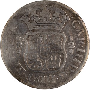 Peru 1762 LM JM strieborná minca 2 reales