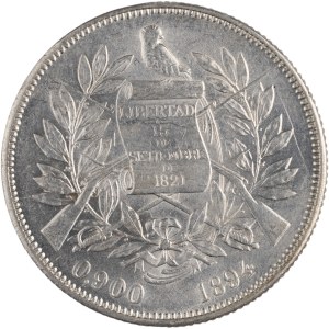 Peso d'argento del Guatemala del 1894
