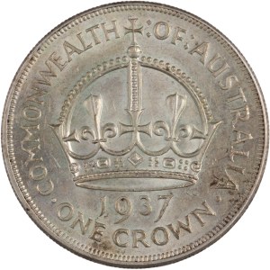 Australia 1937 Silver Crown