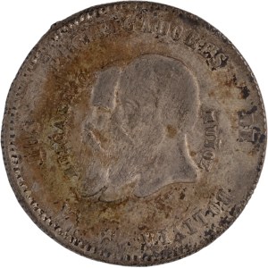 Bolivia 1865 Silver 1/2 Melgarejo