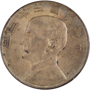 China 1933 Year 22 Silver Dollar Junk