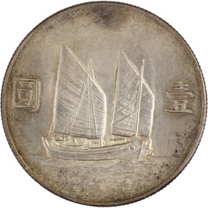 China 1933 Year 22 Silver Dollar Junk