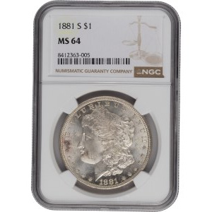 United States 1881-S Morgan Dollar