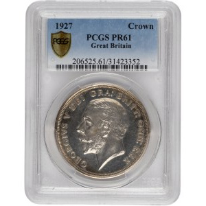 Great Britain 1927 Silver Crown Proof