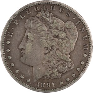 United States 1891-CC Morgan Dollar