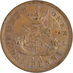 Canada 1857 Bank of Upper Canada Penny Token PC-6D
