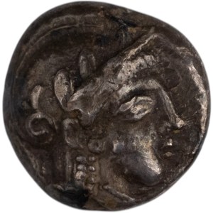 Ancient Greek C. 4th Century BC AR Hemi-Drachm Athena Owl