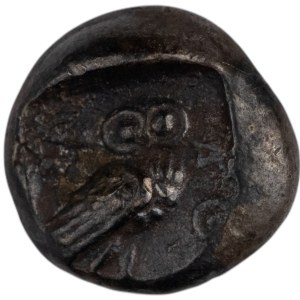 Ancient Greek C. 4th Century BC AR Hemi-Drachm Athena Owl